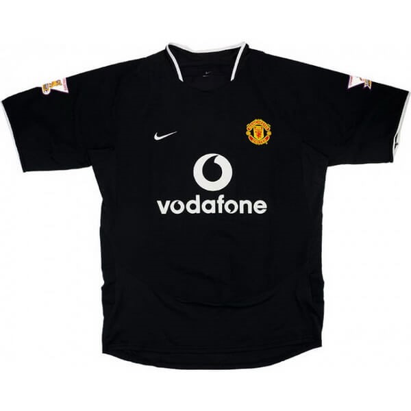 Tailandia Camiseta Manchester United 2ª Retro 2003 2005 Negro